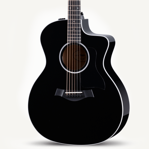 214ce-BLK Plus Big Leaf Maple Acoustic-Electric Guitar